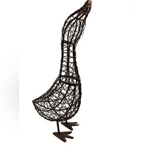 Rustic Whimsy Iron Wire Goose Garden Decor Primitive Country Farmhouse Duck